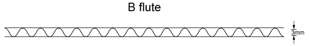 B flute cardboard B flute cardboard