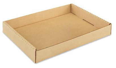 brown cardboard tray without print