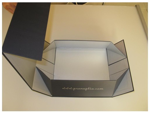 Printed folding packaging boxes